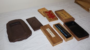Japanese Vintage Inkstones & Ink Sticks