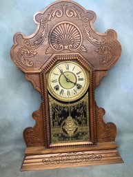 Antique Sessions Gingerbread Mantel Clock