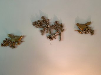 Vintage Syroco Gold Wall Hanging Decor Pieces