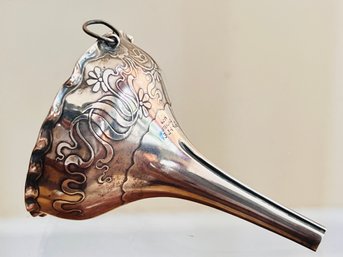 Antique Sterling Silver Wine Funnel Marked 324 4A