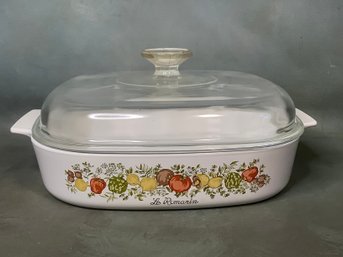 Vintage Corningware Spice Of Life Casserole Dish