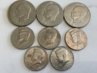 Lot Of 8 - Kennedy Half-dollars #170