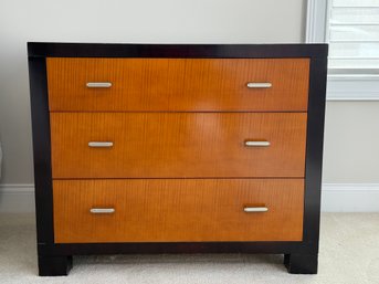 Stickley Furniture John Widdicomb Collection Richly Figured Tiger Effect Three Drawer Dresser