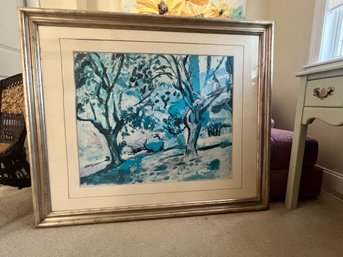 Large Framed Trees Print