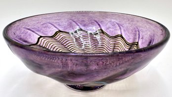 Robert Held (B1943 Canadian) Hand Blown Art Glass Bowl