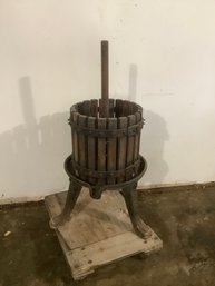 Vintage Wine Grape Press
