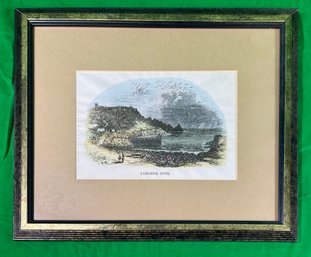 Framed Print Of Scenic Lamora Cove Cornwall, England