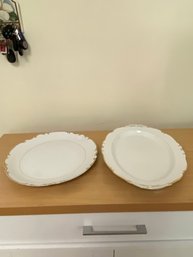 2 Piece Gold Rimmed Mikasa Plate  Set
