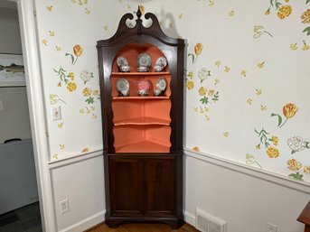 Vintage Mahogany Corner Cabinet