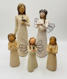 Lot Of 5 Vintage Willow Tree Figurines By Susan Lordi