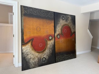 Amazing Oversized Abstract Metal Wall Art Panels