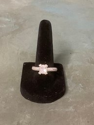 Sterling Silver CZ Ring Size 8 #2