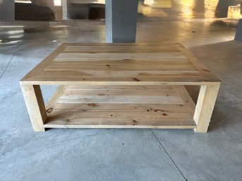 Heavy Wood Coffee Table