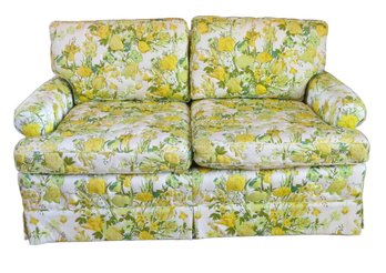 Vintage Thomasville Yellow Daisies Love Seat