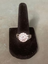 Sterling Silver CZ Ring Size 8 #3