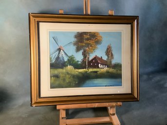 Windmill Oil Painting