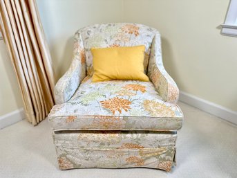 Vintage Floral Accent Chair
