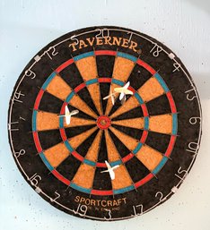 Vintage Sportcraft  Dart Board With 4 Darts