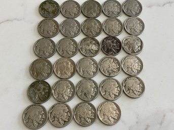 Lot 0f 29 - Indian Head Buffalo Nickels #180