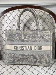 Spectacular $3,350 Christian Dior Toile De Jouy Tote / Bookbag - Guaranteed Authentic - Beautiful Bag !