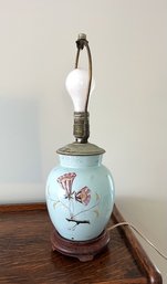 Vintage Blue Porcelain Lamp