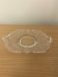 Cambridge Glass Etched Serving Tray
