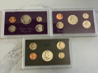 Lot Of 3 - U.S. Mint Proof Sets - 1993/1984/1968 #185