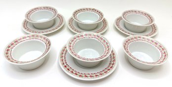 Vintage Weimar Porcelain China From Germany: 6 Cups & 4 Saucers