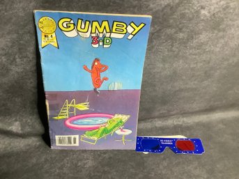 Gumby With 3d Glasses