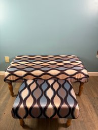 DIY Reupholstered Ottomans
