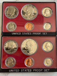 Lot Of 2 - U.S. Mint Proof Sets - 1974/1976 #186