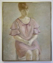 Kraushaar Galleries NYC Elsie Manville The Lavender Dress Oil Painting