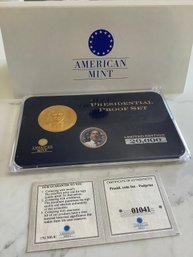 American Mint Presidential Proof Set Obama Limited Edition 20,000 COA #190