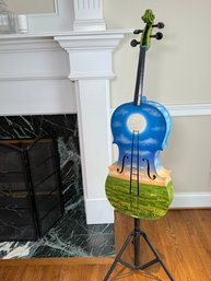 Extraordinary Clinton A Decker Hand Painted Cello
