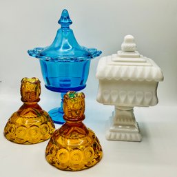 Vintage Glassware Collection - 4 Piece Lot