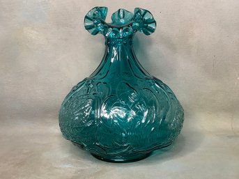 Vintage Fenton Blue Swan Vase #1