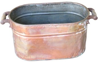 An Old Copper Boiler Washtub