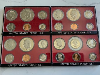 Lot Of 4 - U.S. Mint Proof Sets 1976-1979  #197