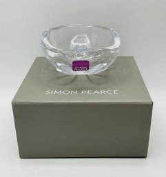 Simon Pearce Hand-Blown Glass Sand Dollar Bowl