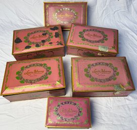 Group Of Vintage Louis Sherry Chocolate Tins