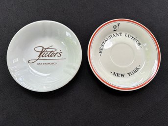Lutece & Victor's Hotel Ashtrays