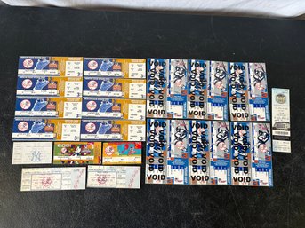 Large Group Of NY Yankees Tickets 1990's-2000's