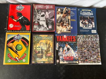 Group Of NY Yankees World Series Programs, Yearbooks, And Super Bowl Program 1990s-2000s
