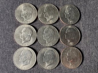 Group Of Eisenhower Dollar Coins