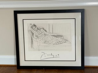 1982 Pablo Picasso 'Olga Kaklowa' Lithograph With COA
