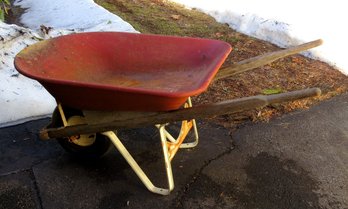 A Sturdily Built All Steel Wheelbarrow