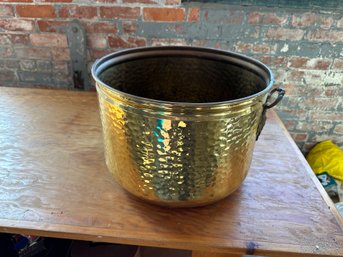 Hammered Brass Pot