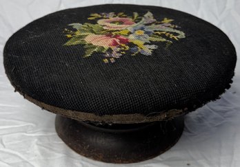 Antique Need Point Foot Stool