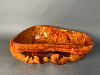 Lacquered Pine Bowl