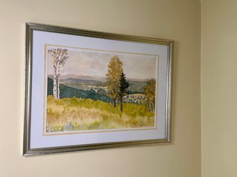 Original Watercolor 'Connecticut Valley Lyme'  By Anne Mellor